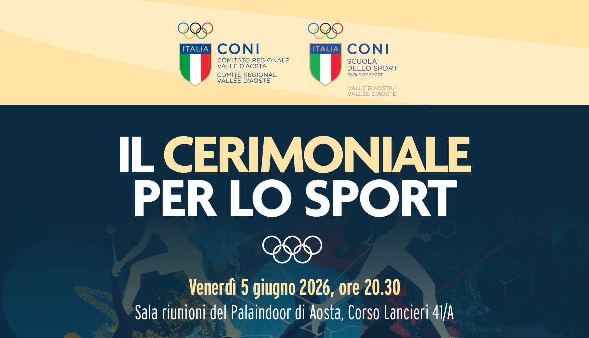 Il cerimoniale per lo sport